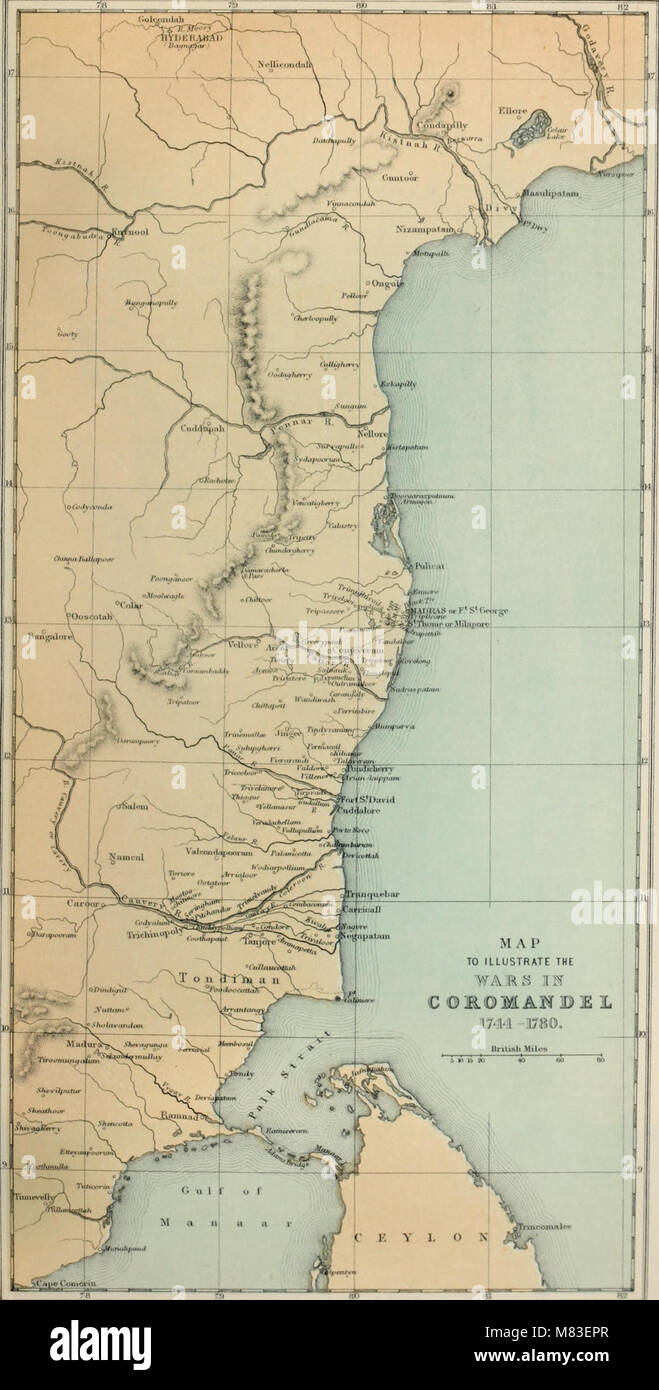1780 india map hires stock photography and images Alamy