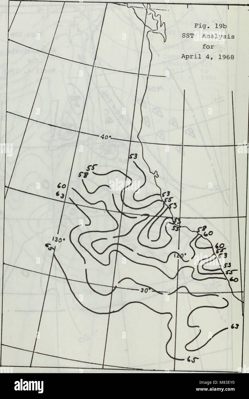 Correlation of sea surface temperature with cloud patterns off the west