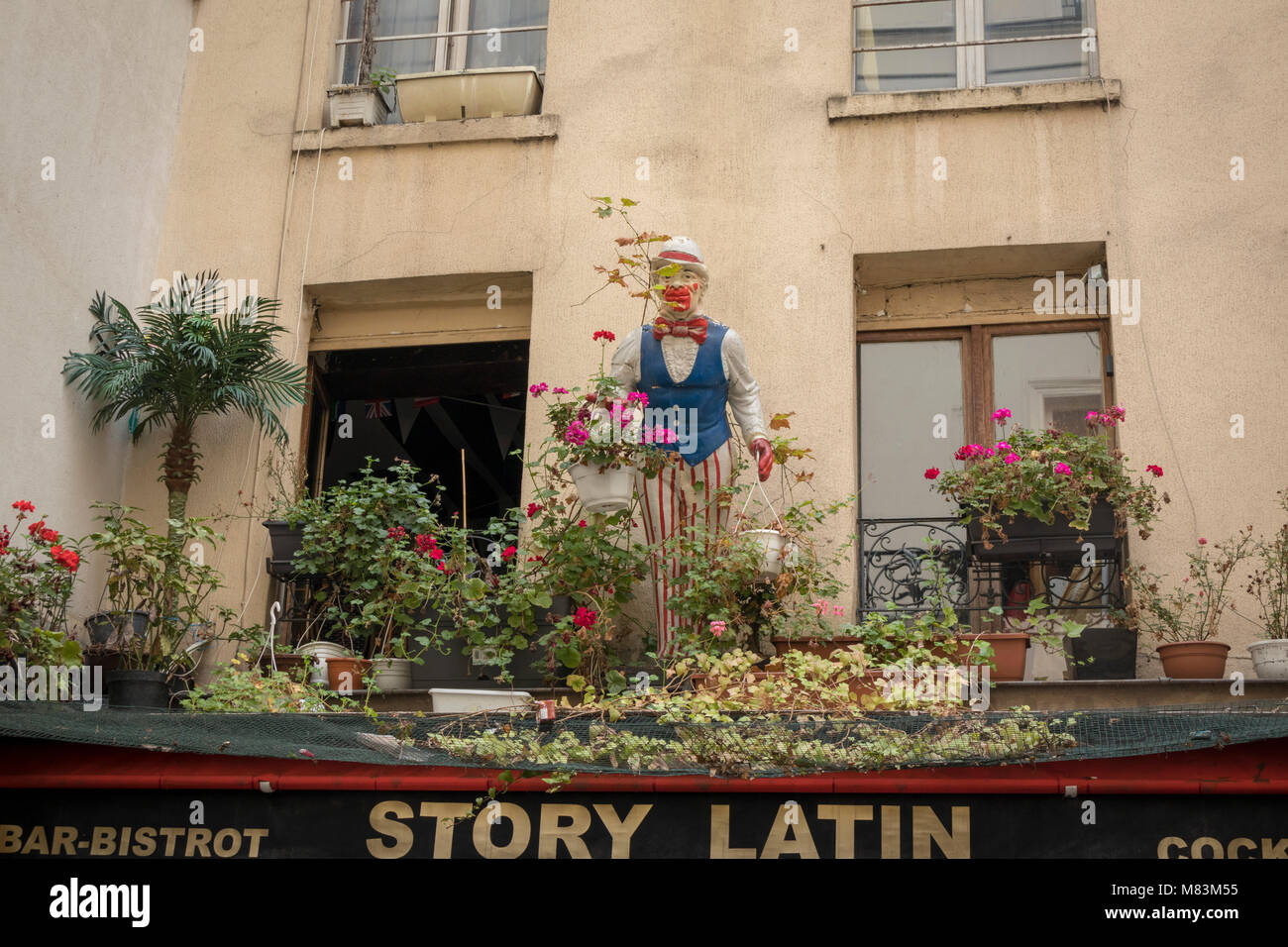 le Story Latin bar bistrot, 15 rue Xavier privas, 75005 Paris, France Stock Photo