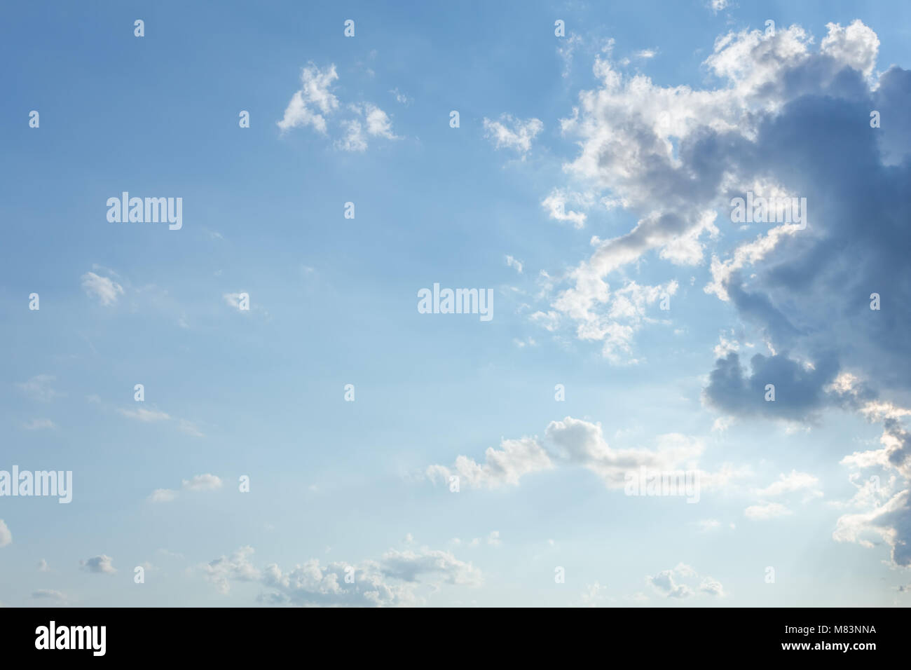 Blue sky and white clouds Stock Photo - Alamy