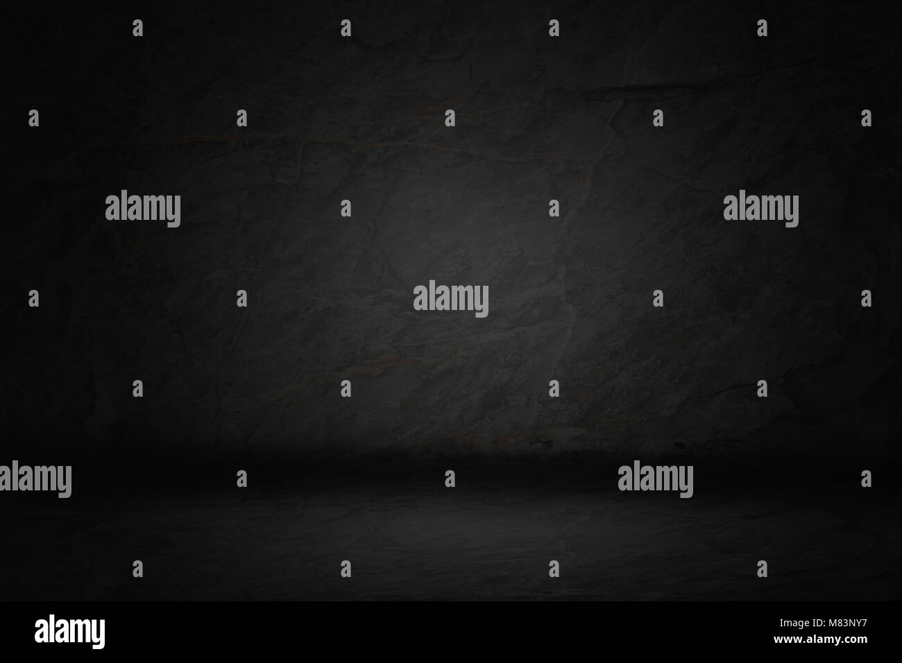 Black, dark and gray abstract cement wall and studio room gradient ...