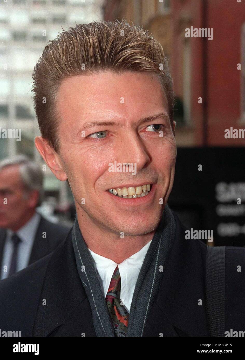 David Bowie Singer Actor April 1992 Stock Photo - Alamy