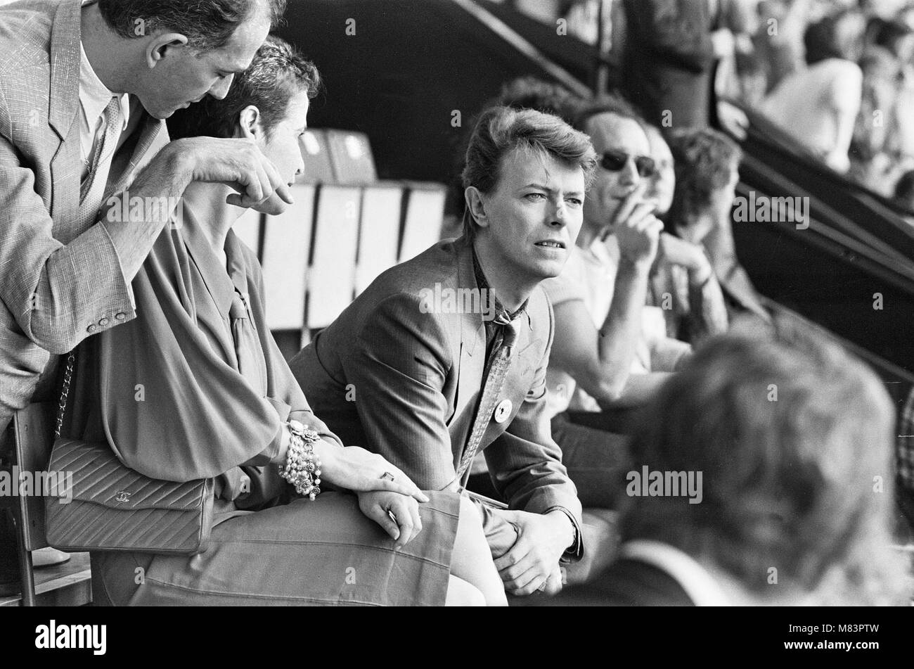 Live Aid dual venue benefit concert held on 13th July 1985 at Wembley