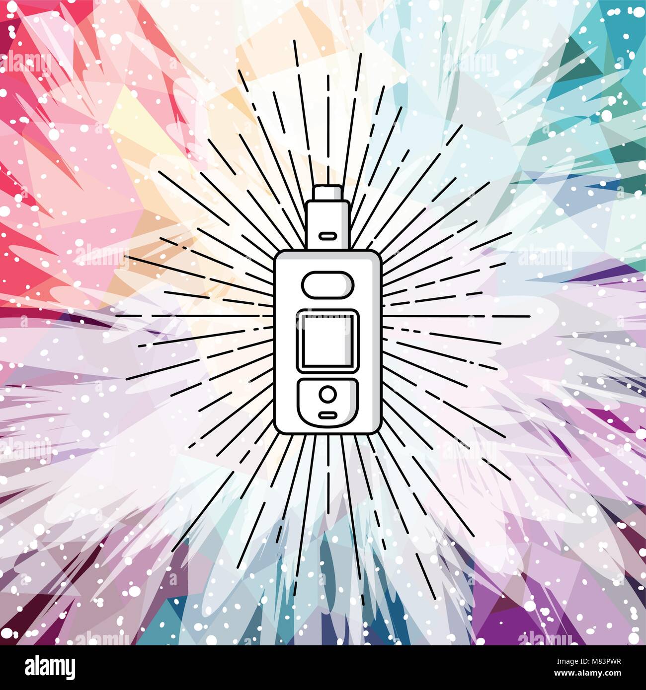 electric cigarette personal vaporizer vector art illustration Stock ...