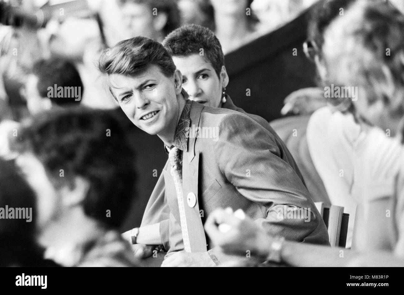 Live Aid dual venue benefit concert held on 13th July 1985 at Wembley