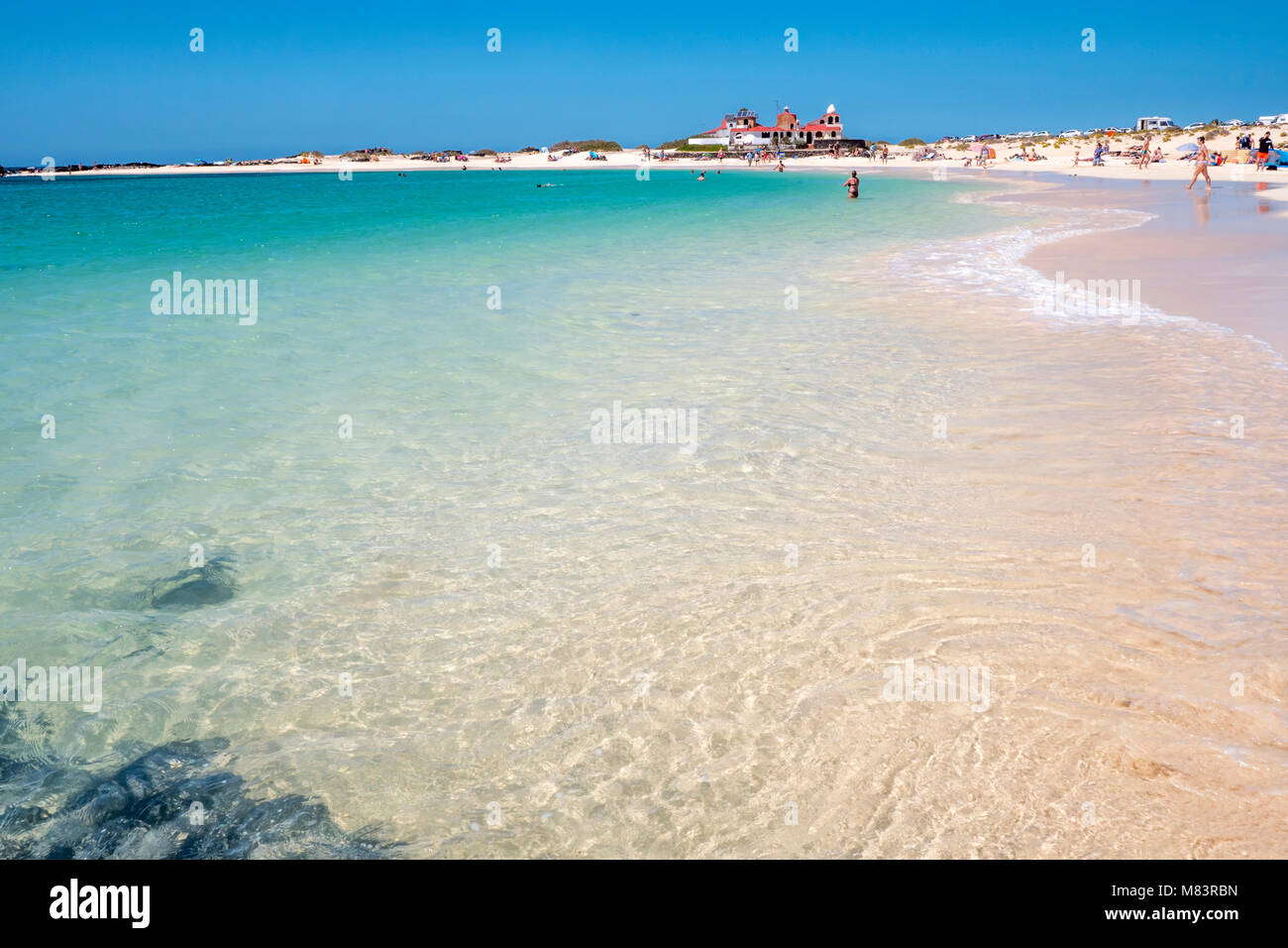 Shell Beach (Playa de la Concha) El Cotillo La Oliva Fuerteventura  Canary Islands Spain Stock Photo