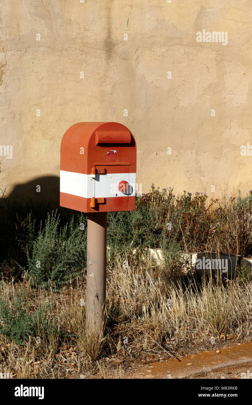 Old postal box, Morchard, South Australia. Stock Photo