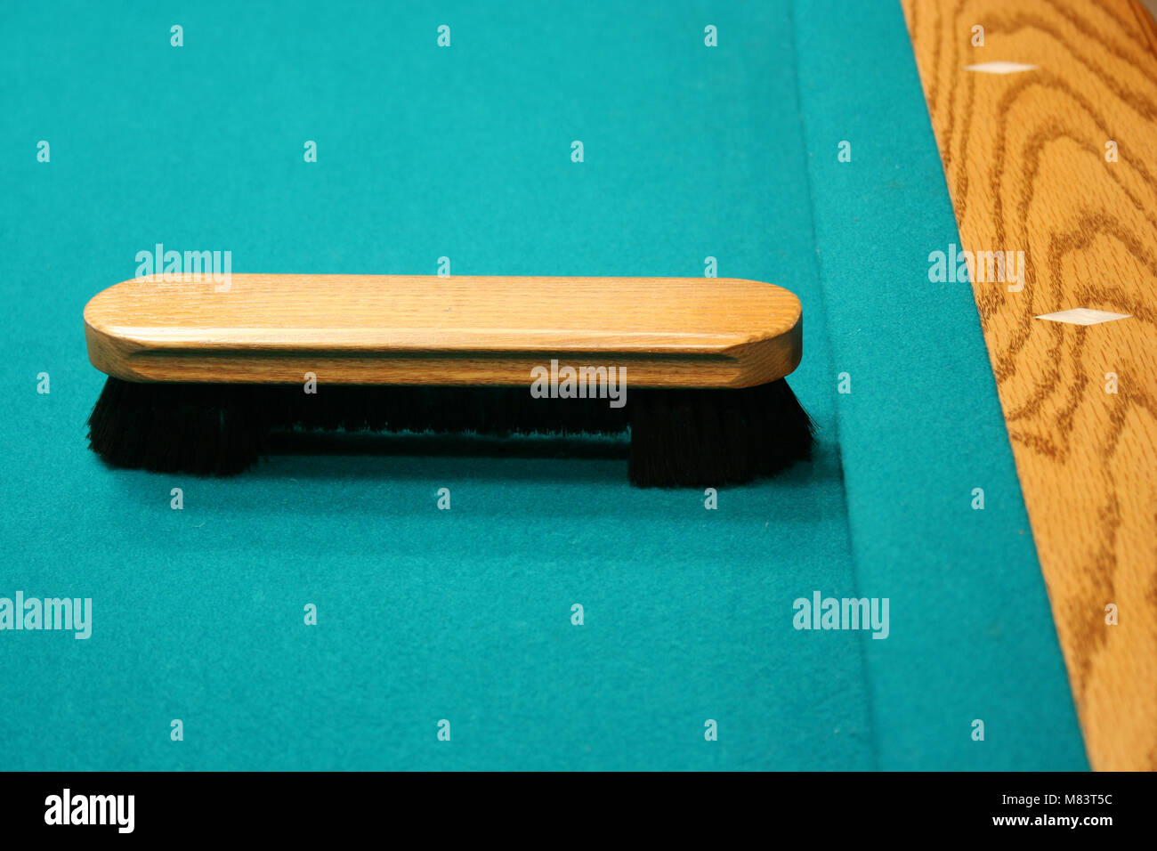 Pool table brush Stock Photo Alamy