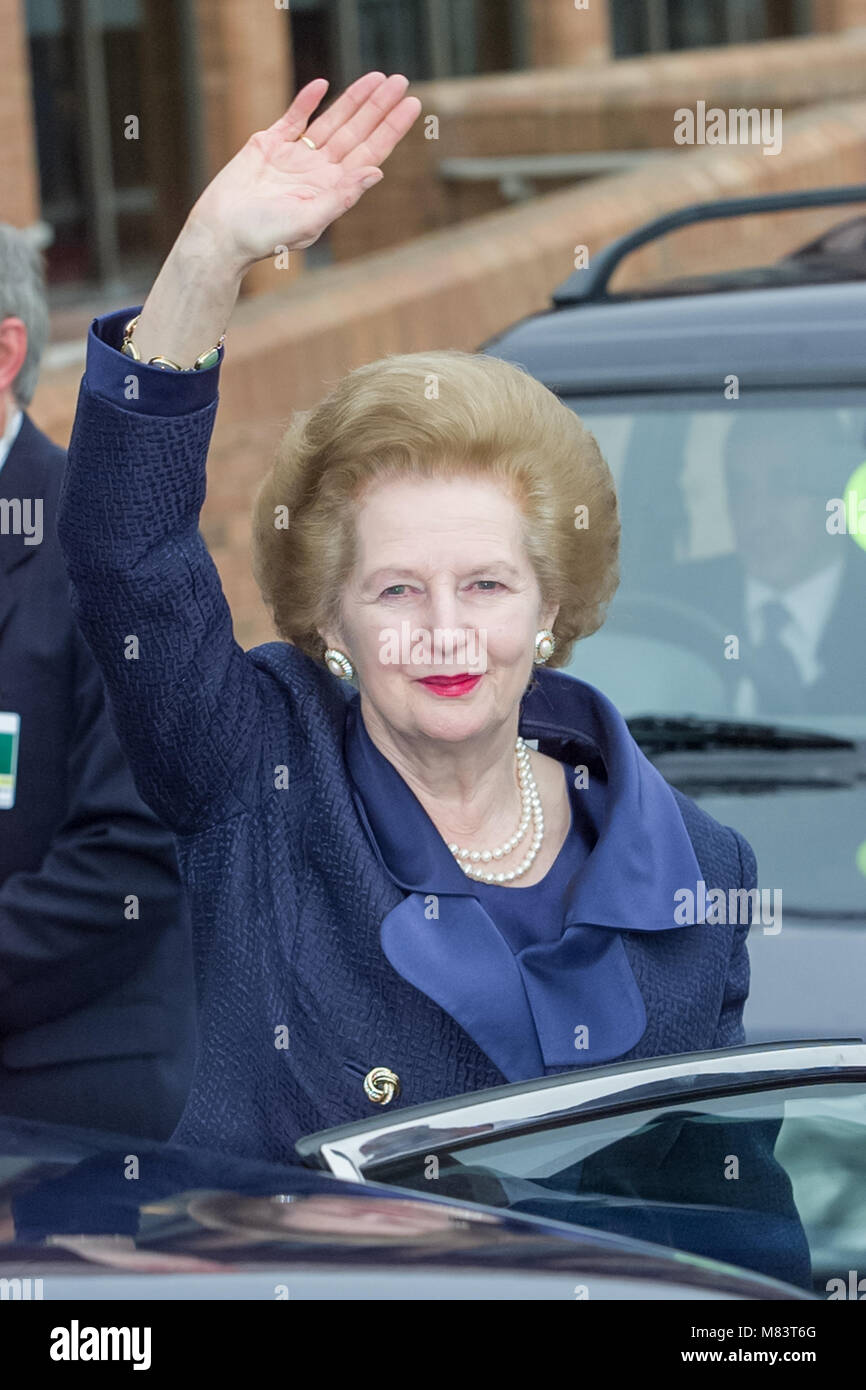 Margaret Thatcher, Photographed at the Tory Party Conference in 2000 Stock Photo