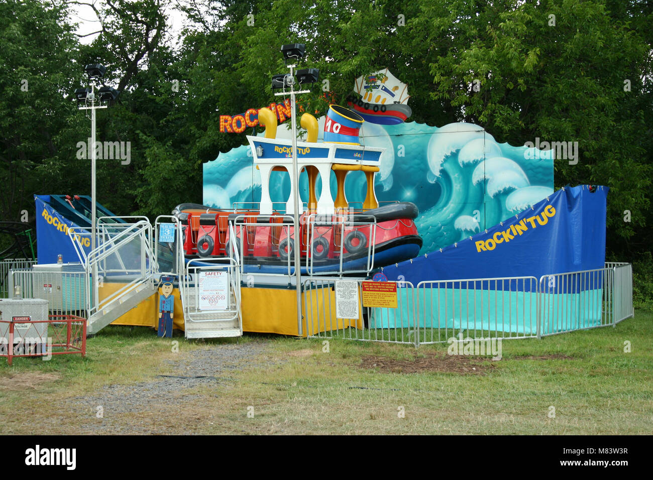 an image of a Childrens carnival ride Stock Photo - Alamy