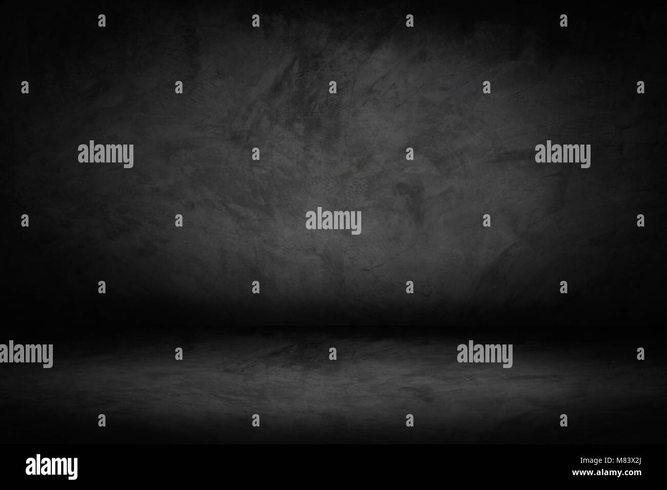 Black, dark and gray abstract cement wall and studio room gradient ...