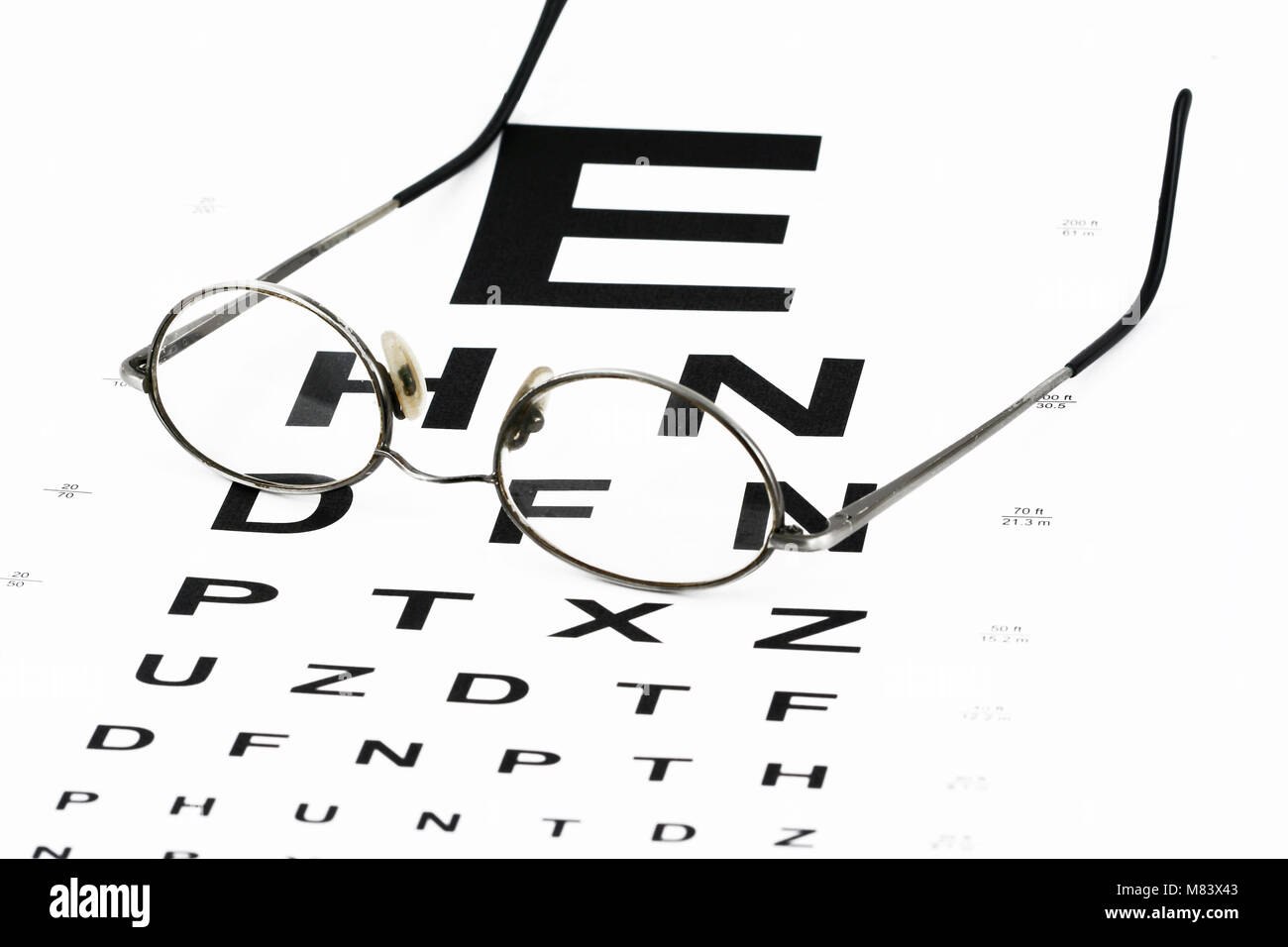 What Size Are The Letters On An Eye Chart