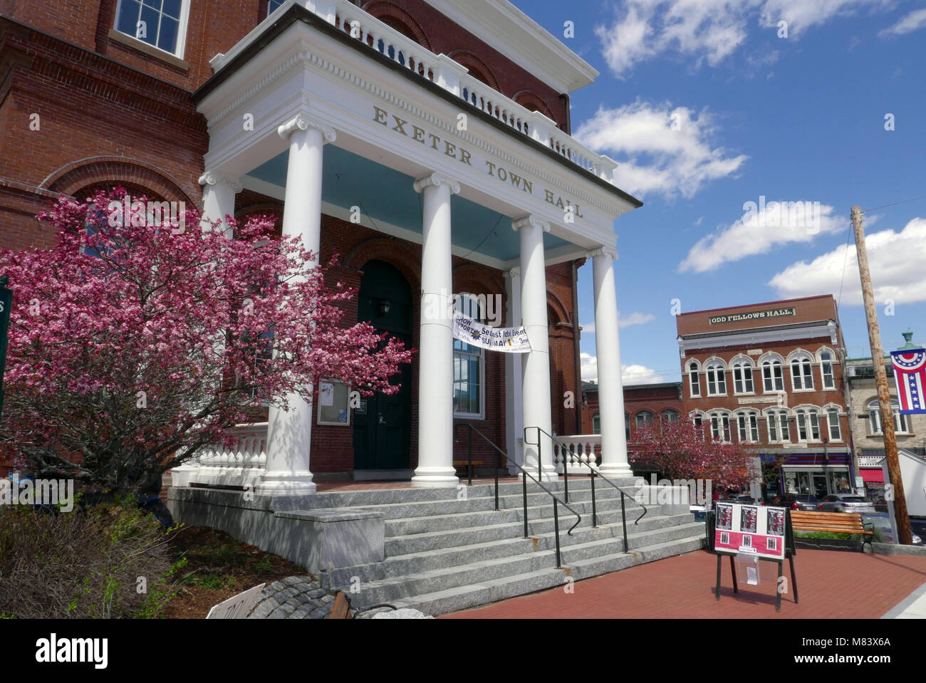 The Town Hall in Exeter New Hampshire USA Stock Photo