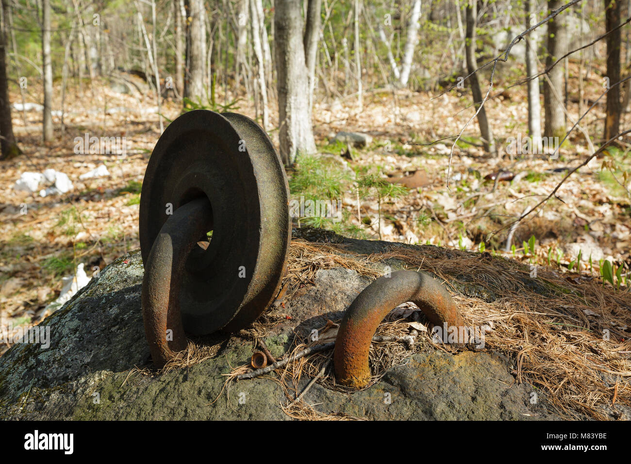 The abandoned Redstone Granite quarry in Conway, New Hampshire USA Stock Photo Alamy