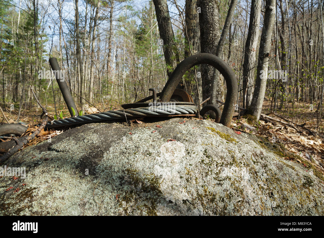 The abandoned Redstone Granite quarry in Conway, New Hampshire USA Stock Photo Alamy