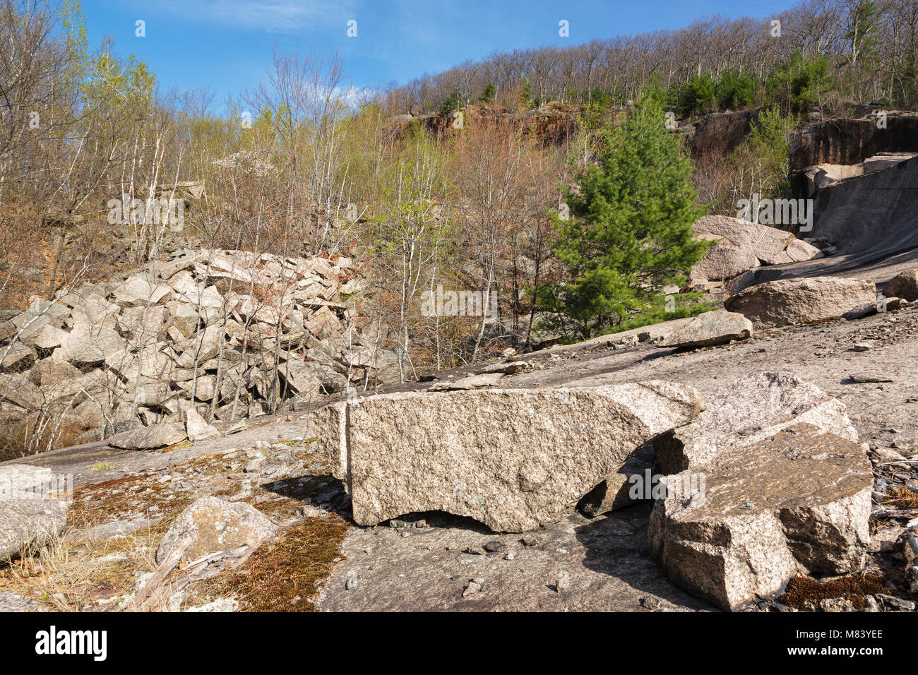 The abandoned Redstone Granite quarry in Conway, New Hampshire USA Stock Photo Alamy