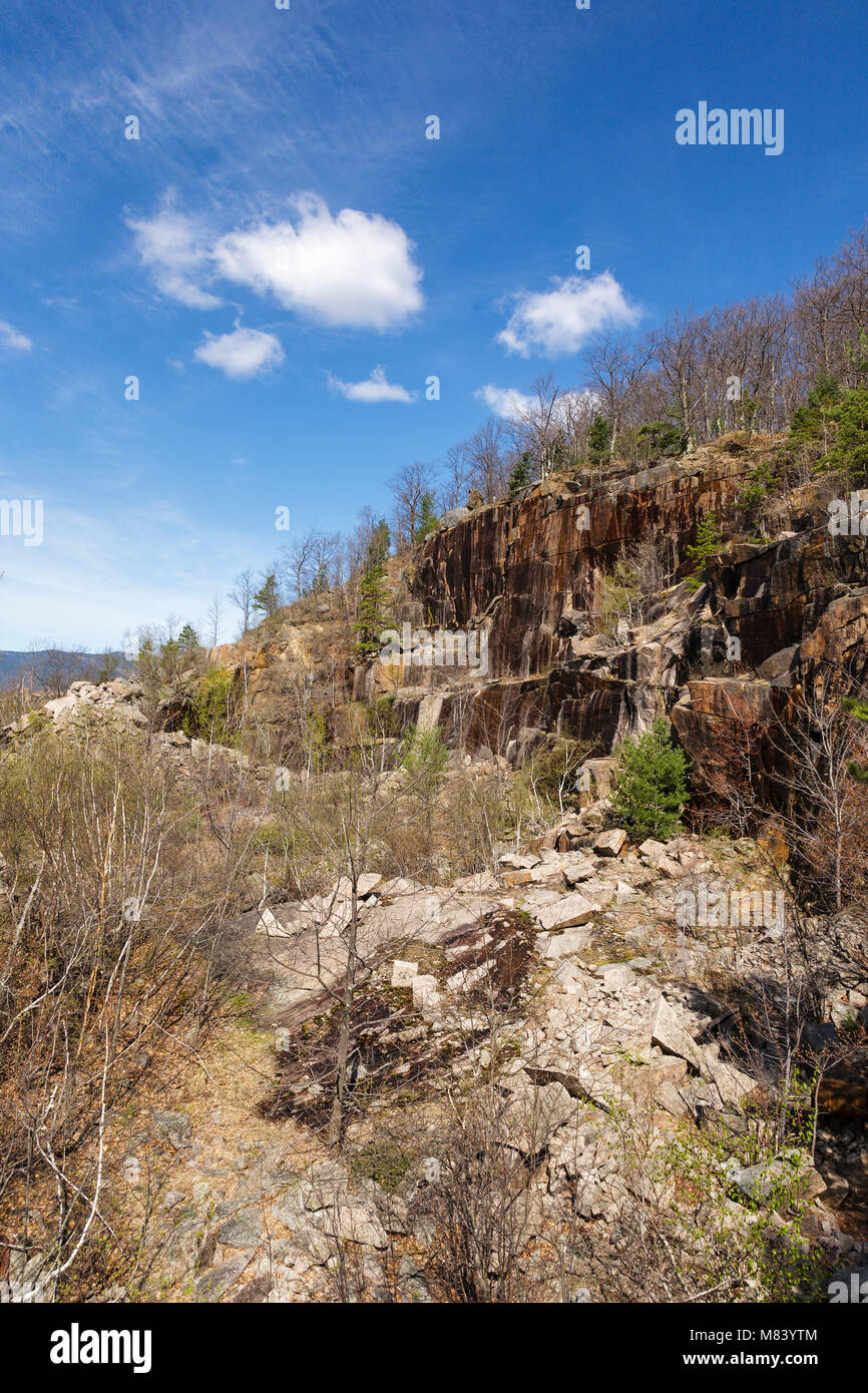 The abandoned Redstone Granite quarry in Conway, New Hampshire USA Stock Photo Alamy