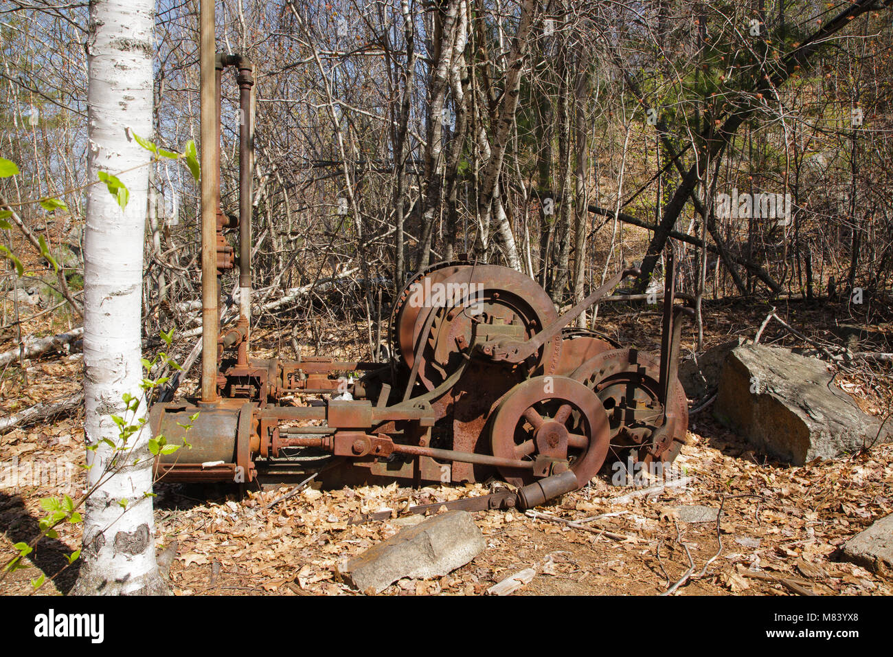 The abandoned Redstone Granite quarry in Conway, New Hampshire USA Stock Photo Alamy