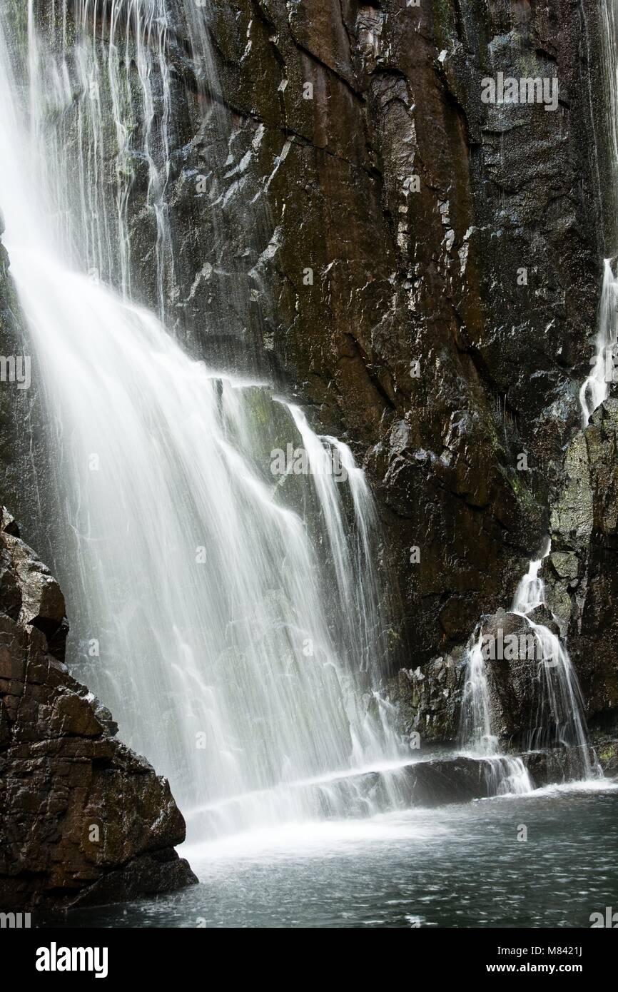 SUNLIGHT ON THE FACE OF THE MACKENZIE FALLS GRAMPIAN MOUNTAINS VICTORIA