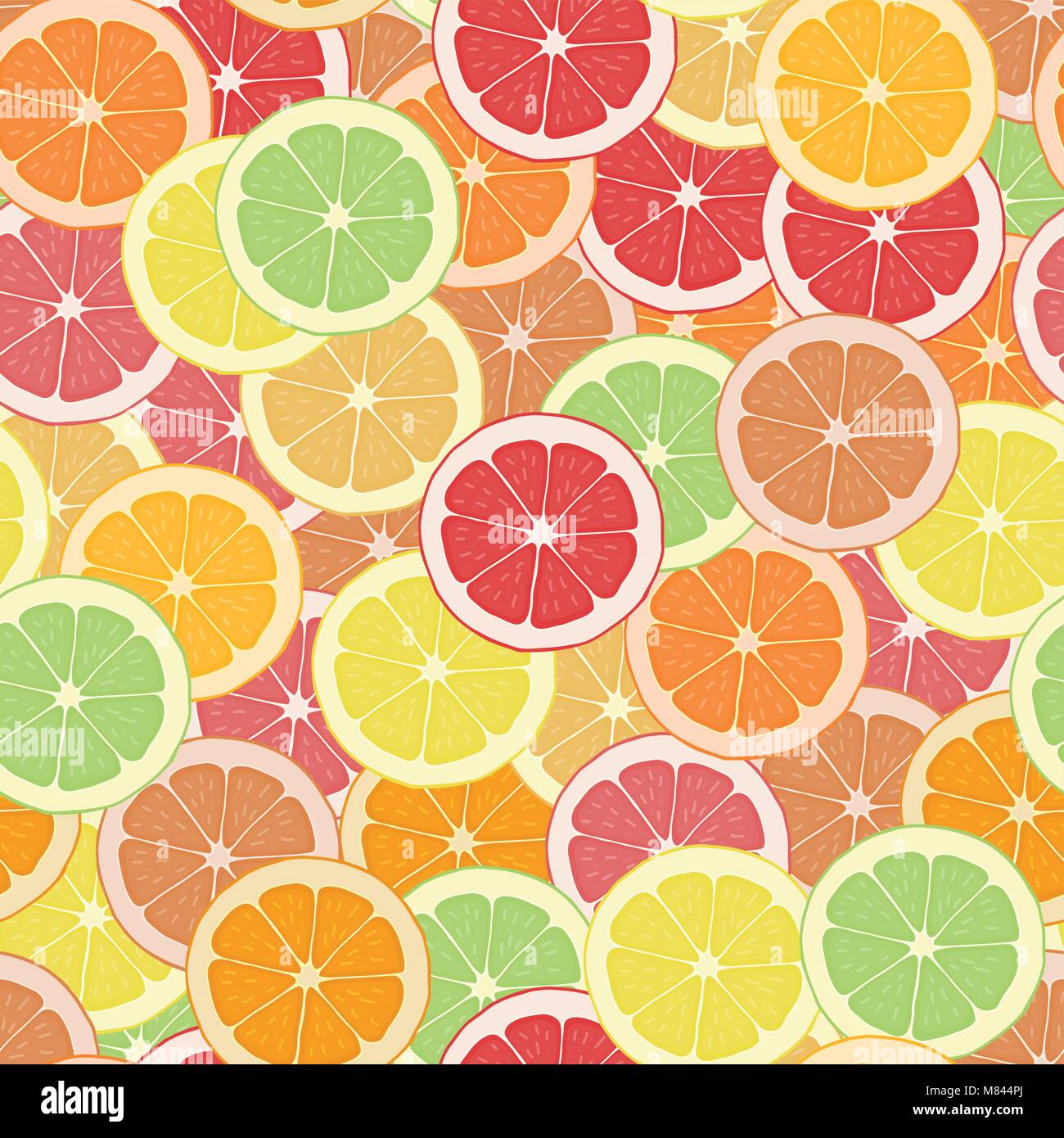 Seamless pattern background citrus. Wallpaper fruit. Vector tropical  delicious. Sliced of lemon, orange and grapefruit. Tasty and healthy eat.  Sweet f Stock Vector Image & Art - Alamy