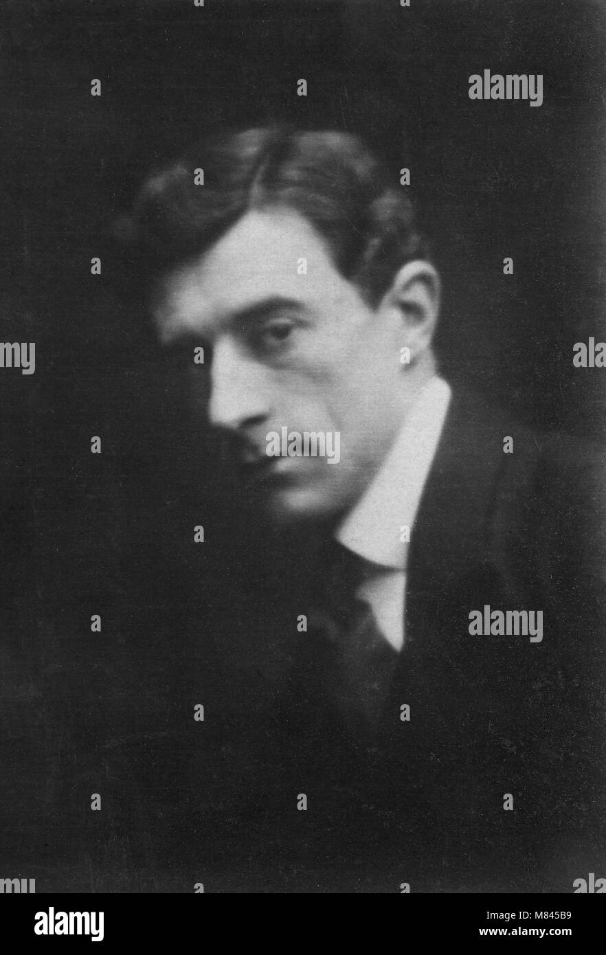 Portrait of Maurice Ravel ( 1875 - 1937 ) composer  -  anonymous photography Stock Photo