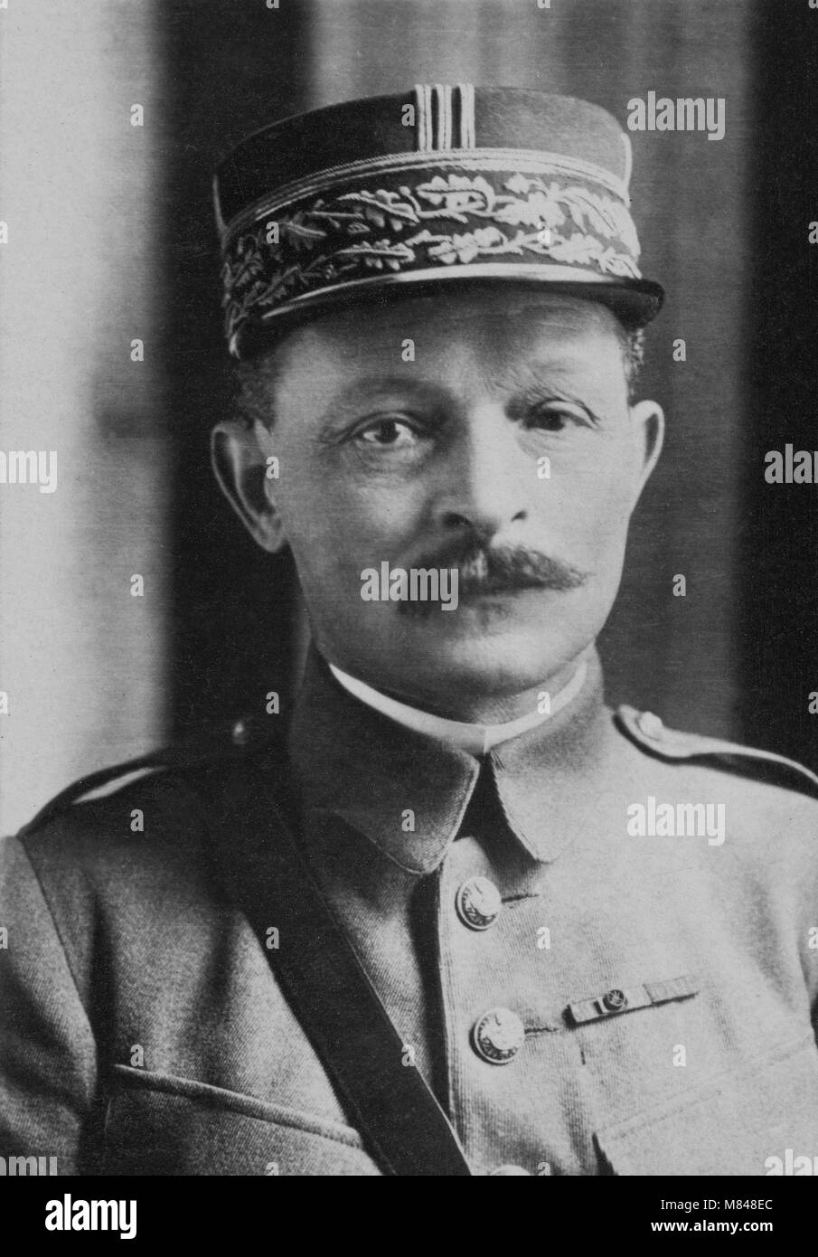 Portrait of the General Maxime Weygand ( 1867 - 1965 )  -  anonymous photography Stock Photo
