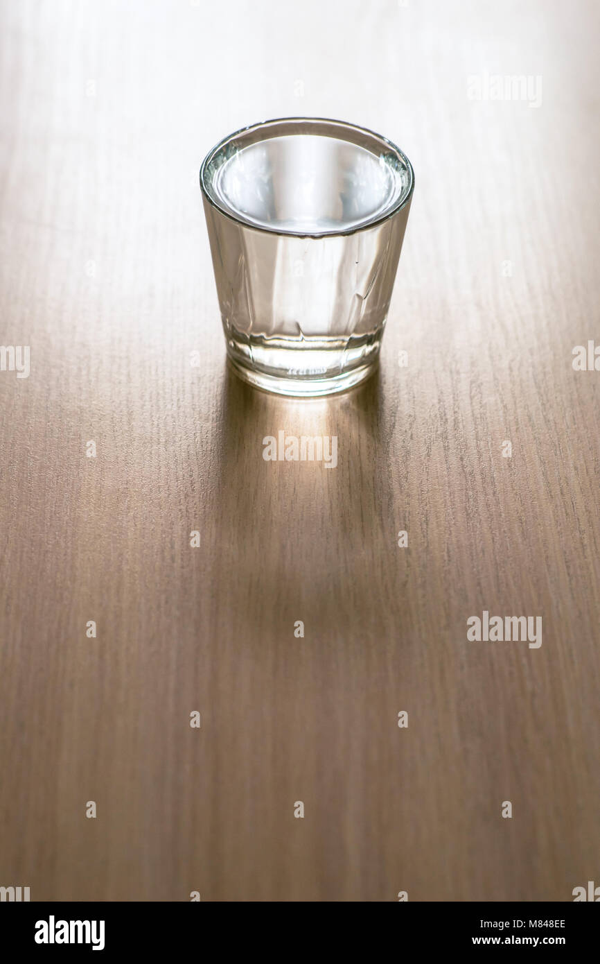 Full glass of water on the table Stock Photo Alamy