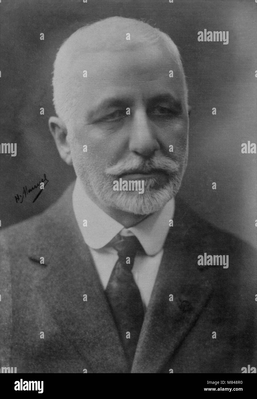 Portrait of Tommaso Tittoni ( 1855 - 1931 ) italian politician  -  photography by  Henri Manuel ( 1874 - 1947 ) Stock Photo