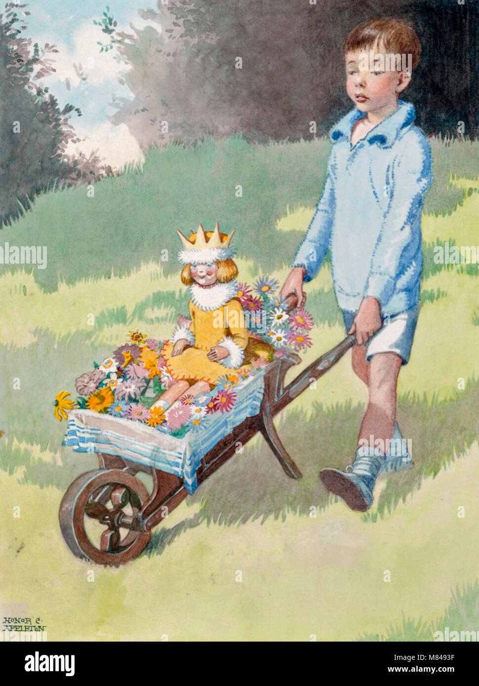 Victorian wheelbarrow hi-res stock photography and images - Alamy