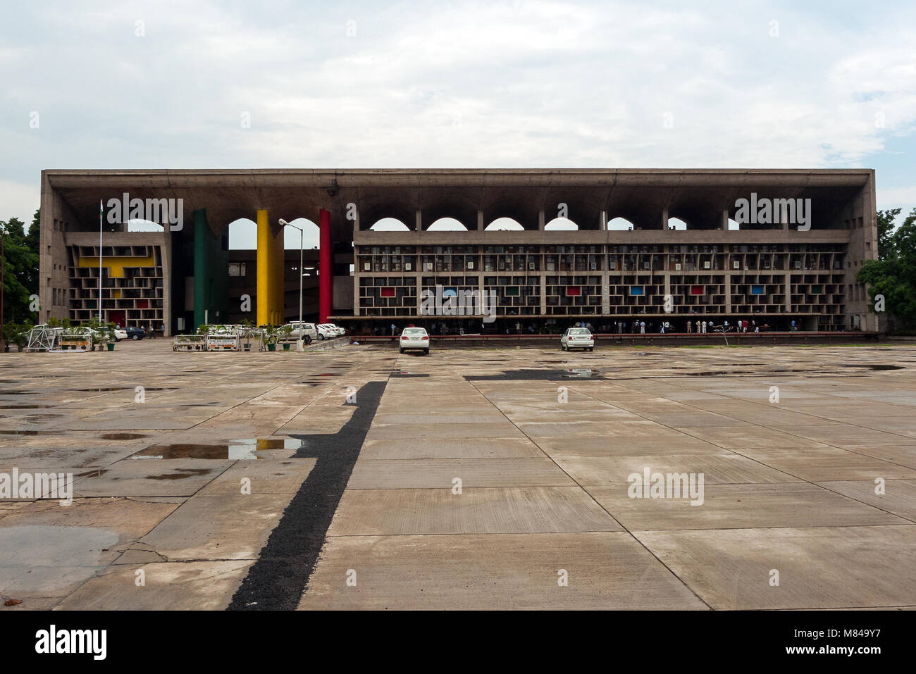Chandigarh, India: the Capitol Complex is a government compound designed by the architect Le Corbusier Stock Photo