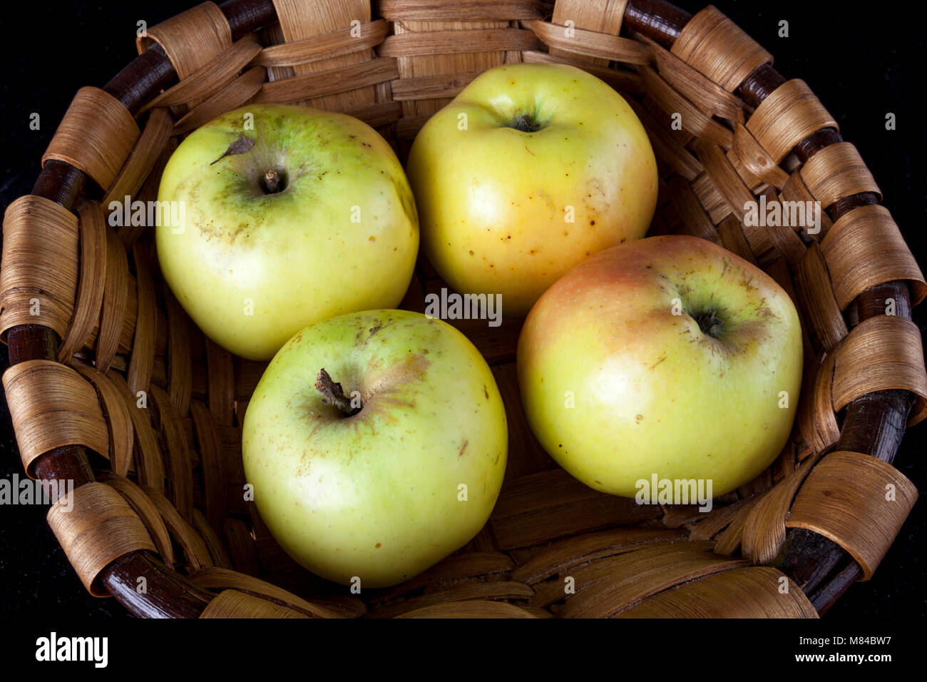 Old German Apple Cultivar Schicks Rheinlandapfel Stock Photo Alamy