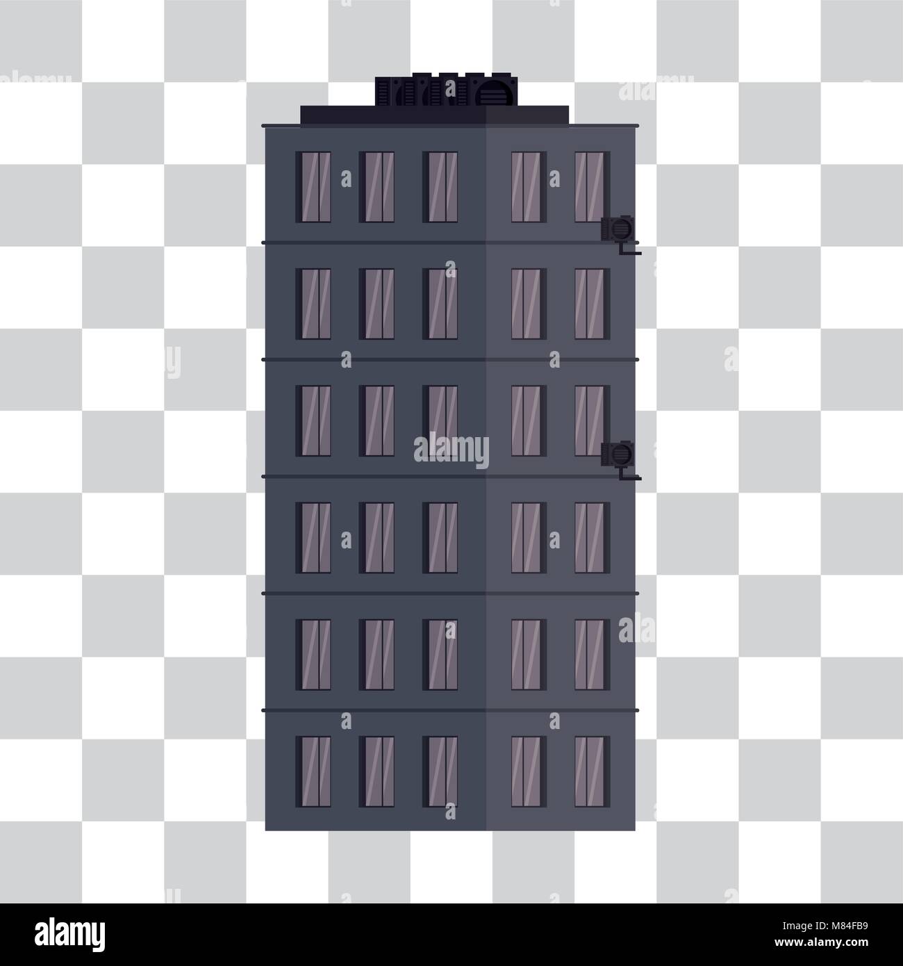 Urban building isolated vector illustration graphic design Stock Vector ...