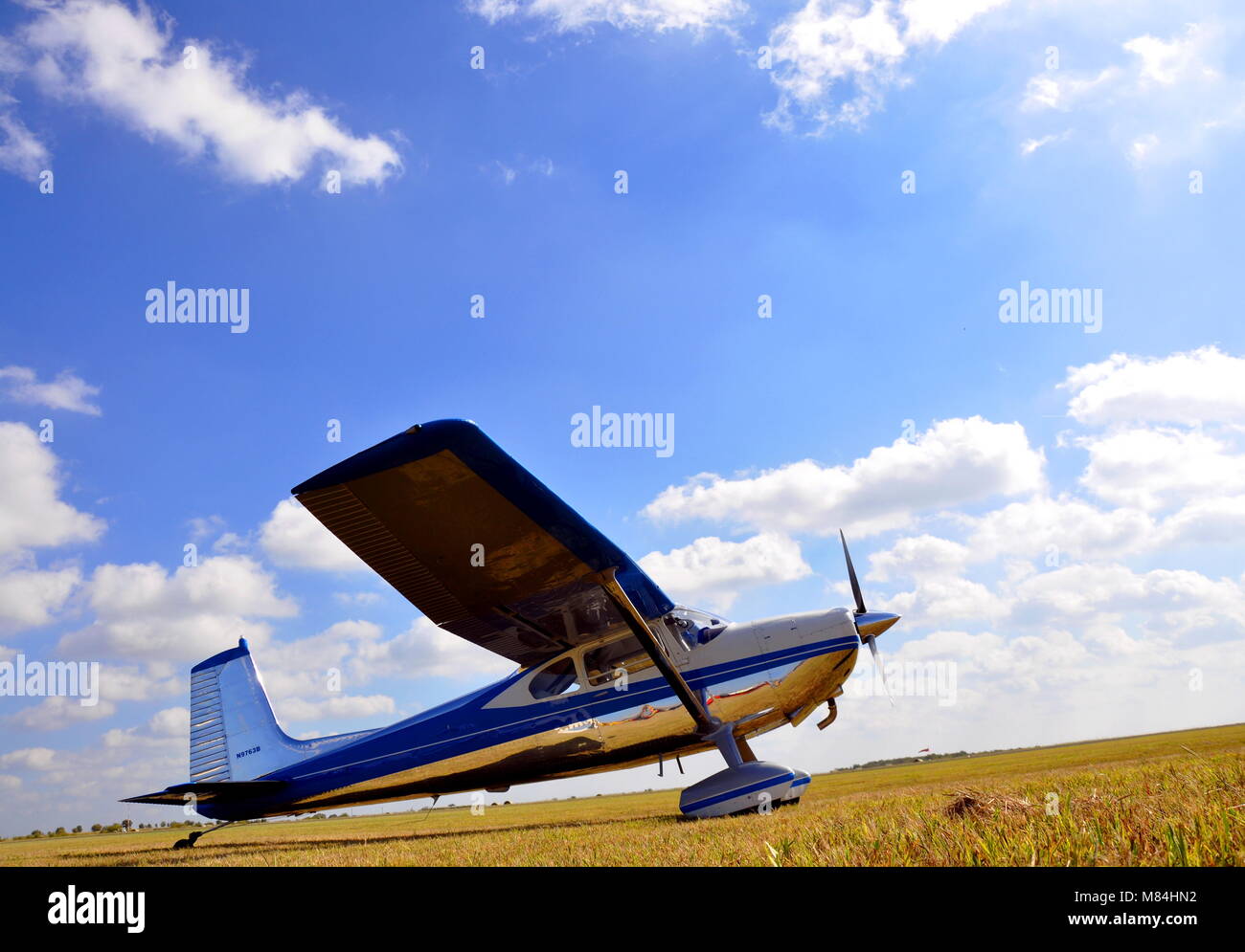 Classic, aircraft, art deco, Texas, color, vintage aircraft Stock Photo