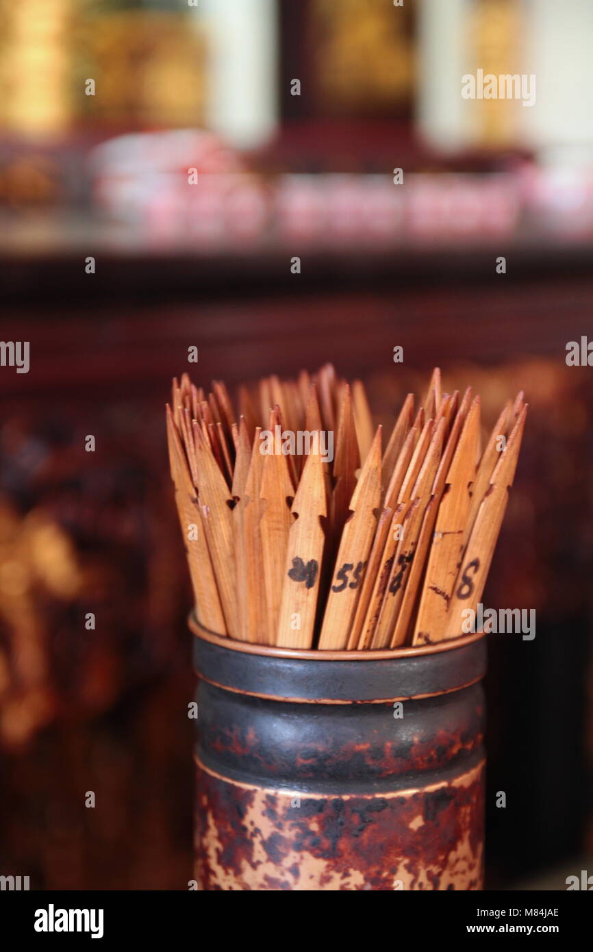 chinese new year fortune sticks