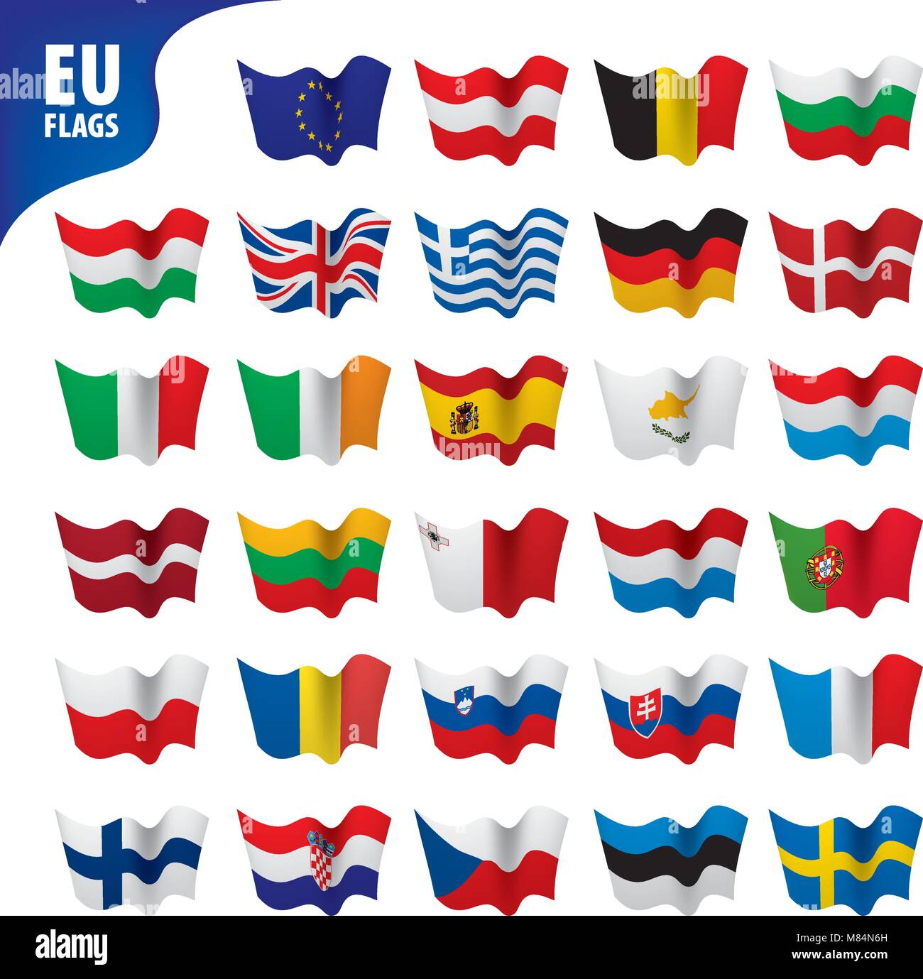 flags of the european union Stock Vector Image & Art - Alamy