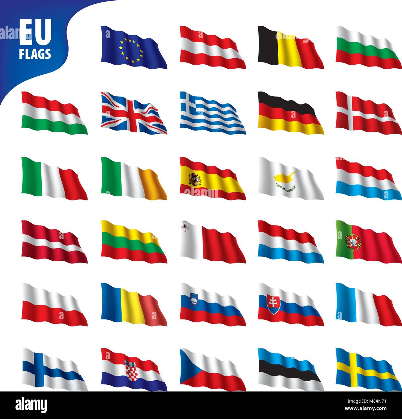 flags of the european union Stock Vector Image & Art - Alamy