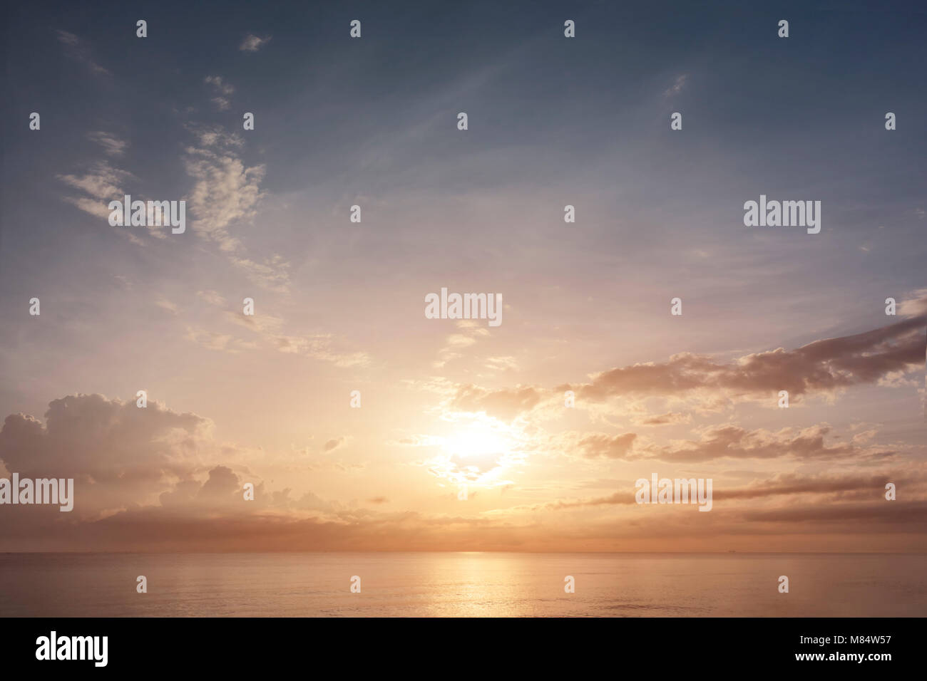 Beautiful nature, sunrise from the sea Stock Photo - Alamy