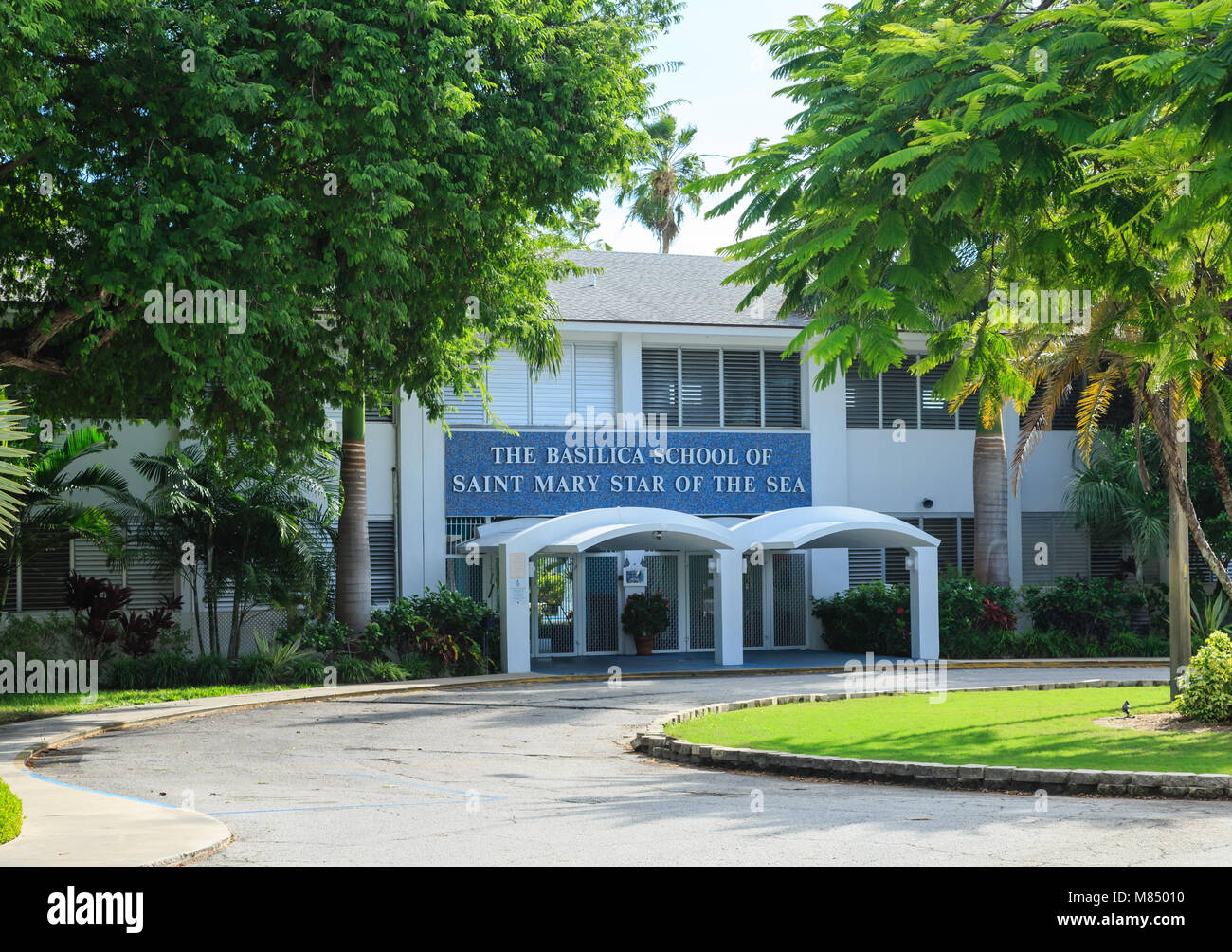 Basilica school of saint mary of the sea stock photo alamy