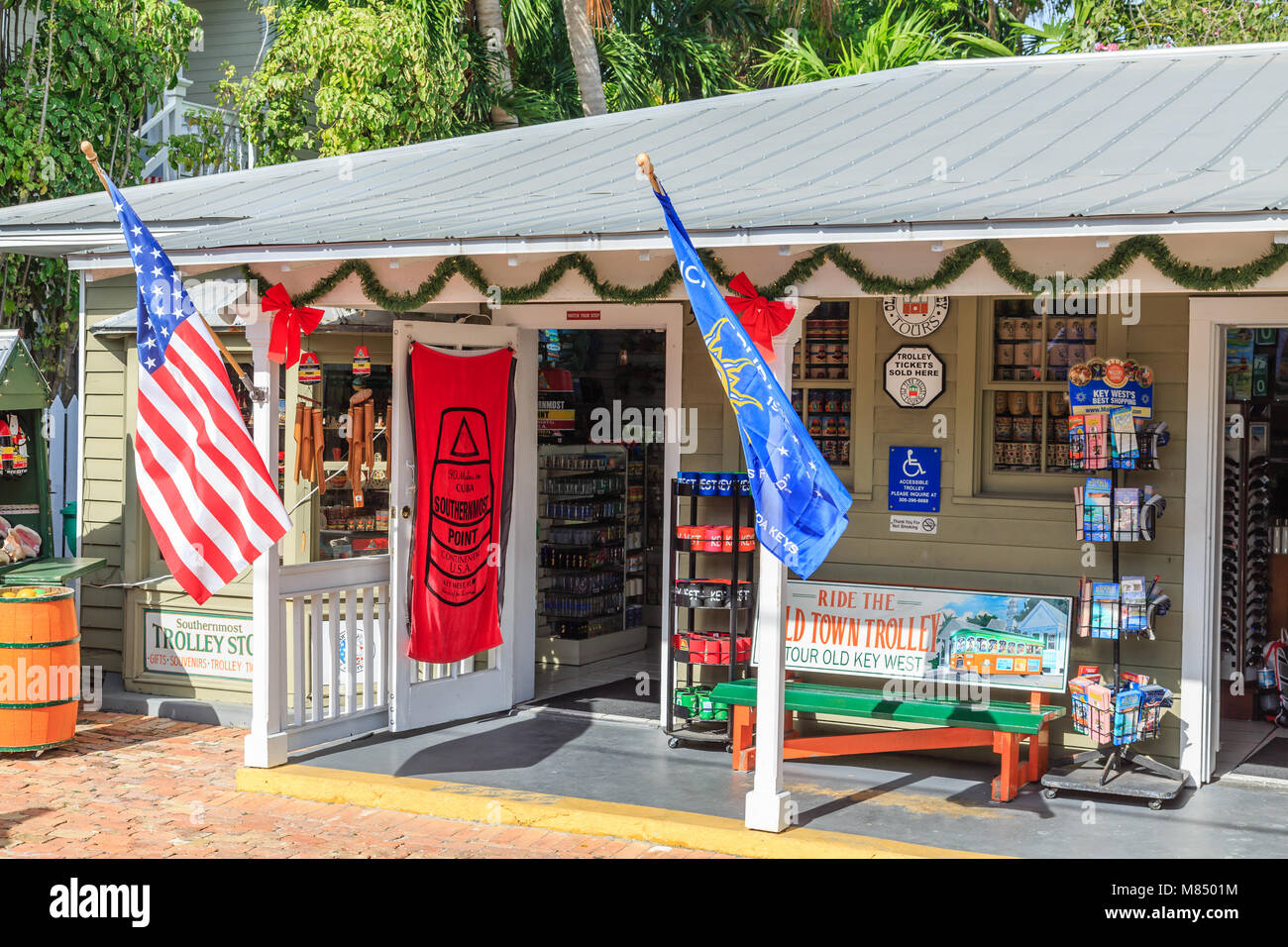 Key West Souvenir Shop Stock Photo Alamy
