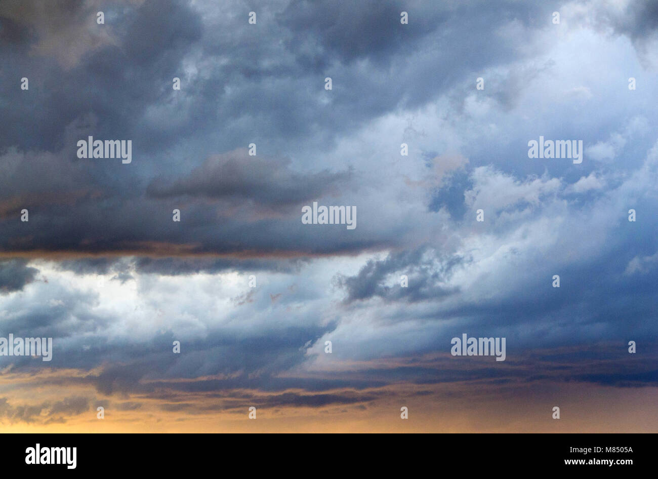Cloudy skies, cloudy sky. Sky before the storm Stock Photo - Alamy