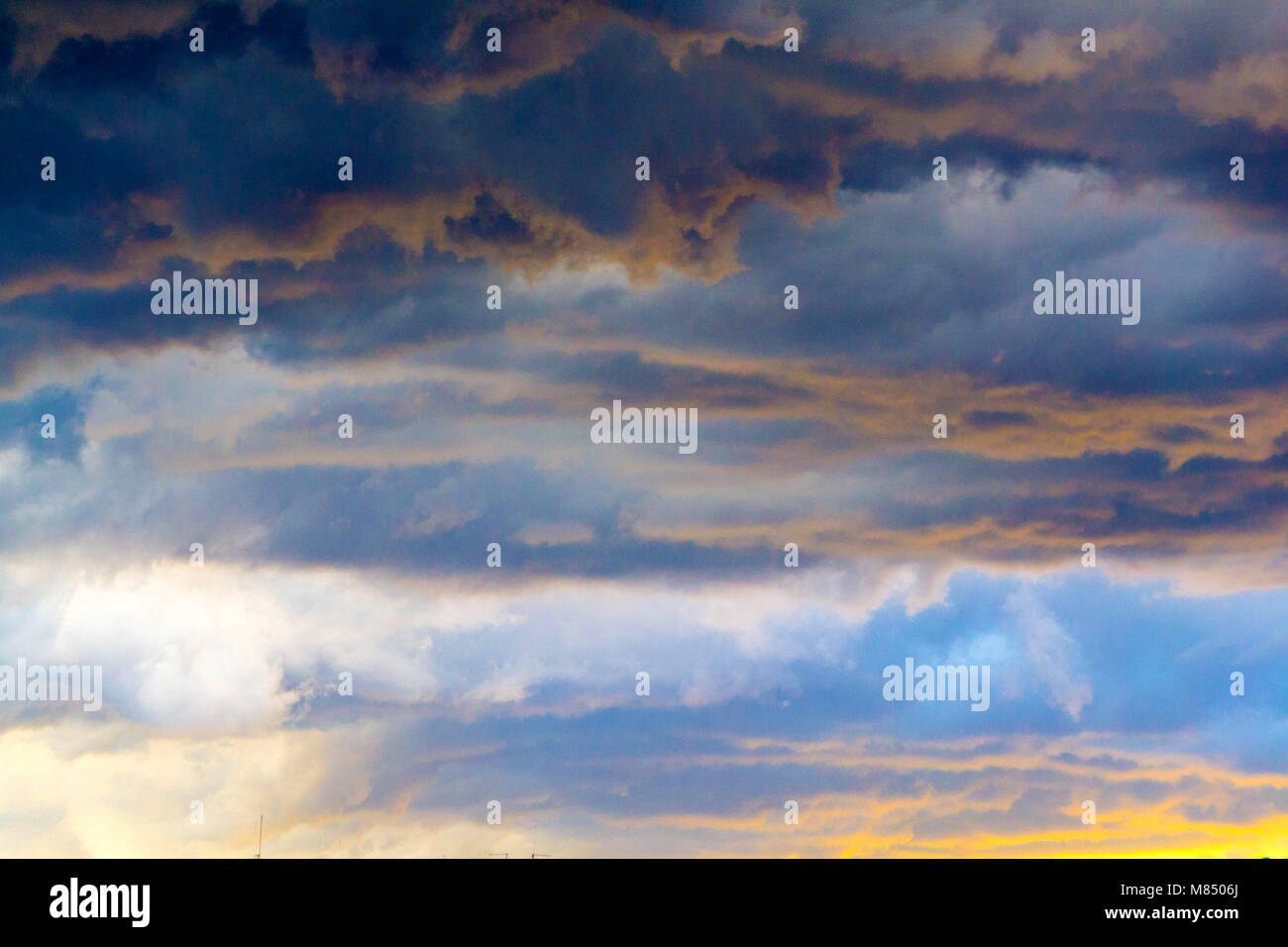 Cloudy skies, cloudy sky. Sky before the storm Stock Photo - Alamy