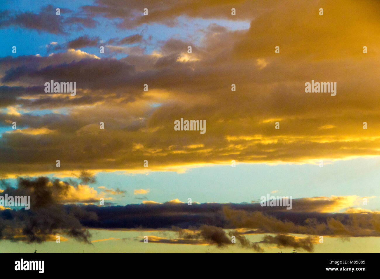 Cloudy skies, cloudy sky. Sky before the storm Stock Photo - Alamy