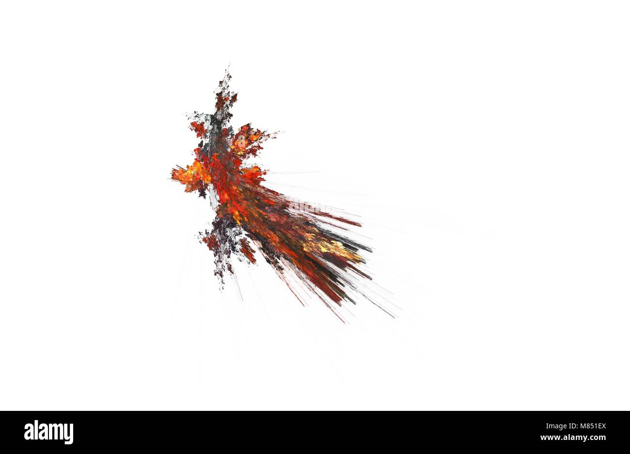 fractal illustration of combustion Stock Photo