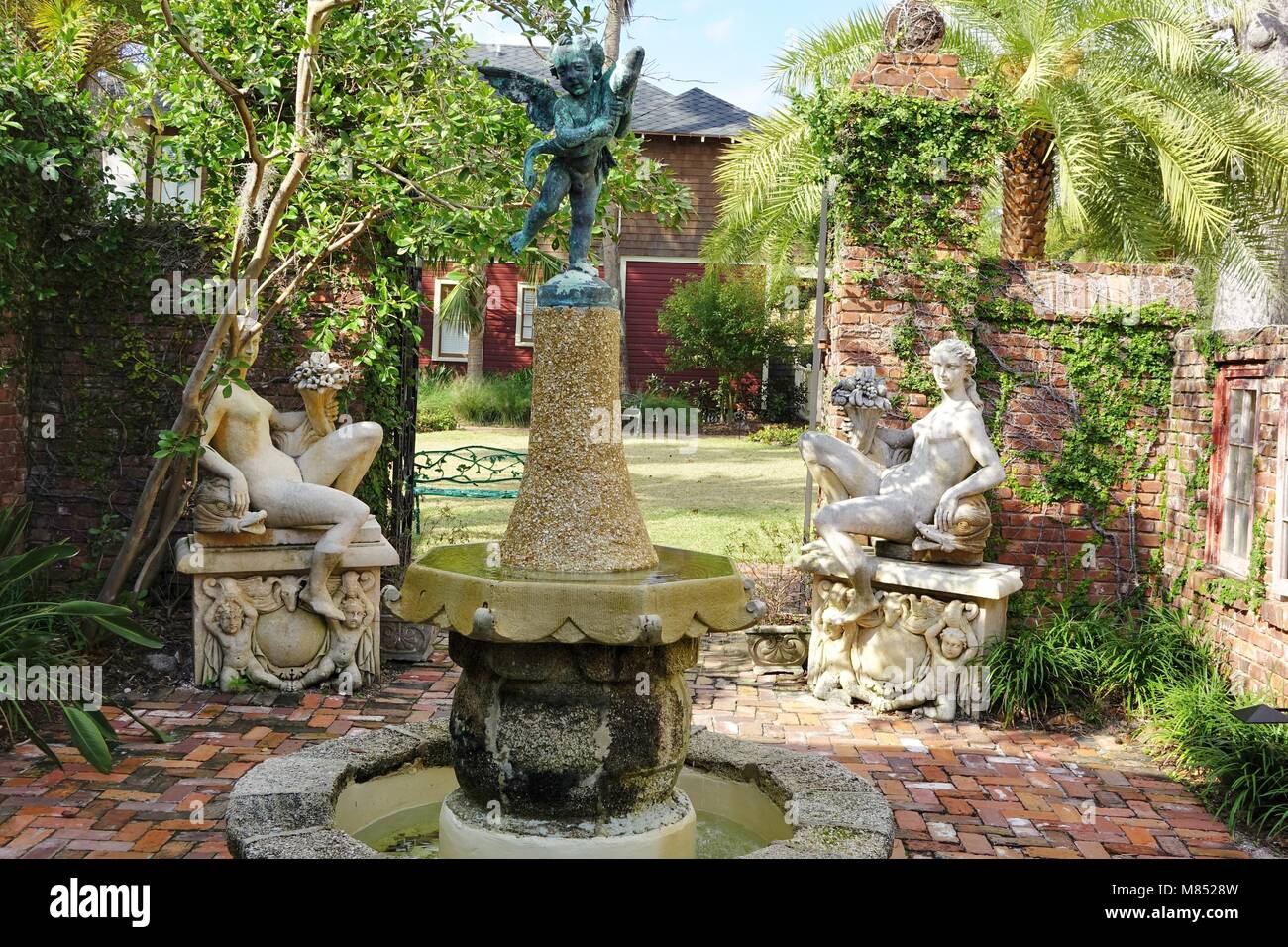 Garden of the Collector, a St. Augustine bed and breakfast Stock Photo