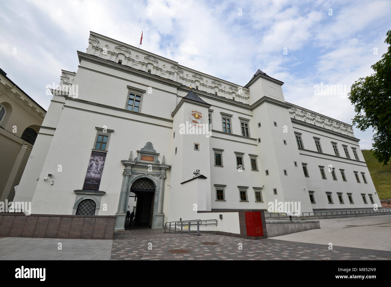 Vilnius Palace of the Grand Dukes of Lithuania Stock Photo