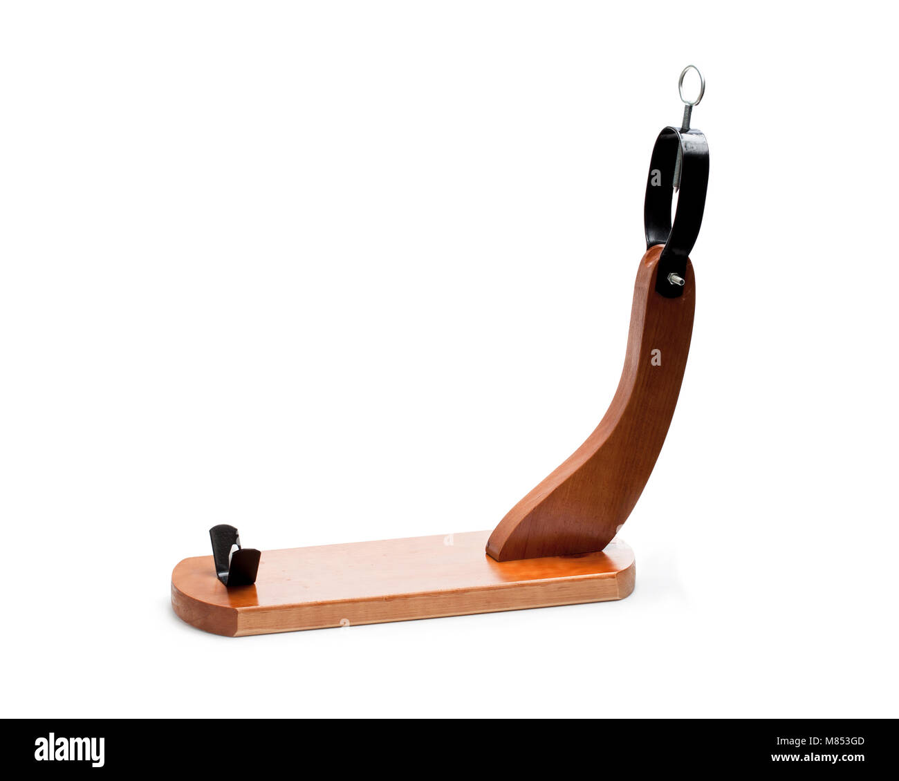 Stand for cutting meat jamon isolated on white Stock Photo Alamy