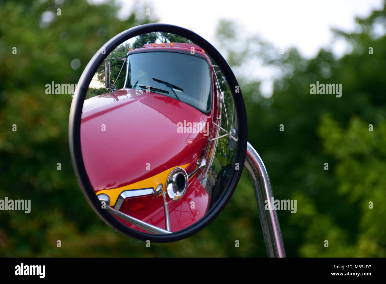 Objects in the mirror are closer than they appear hires stock photography and images Alamy