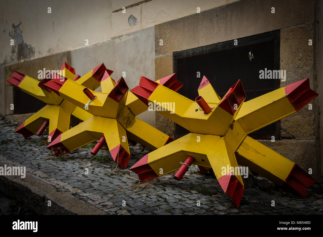 Panzersperre Stock Photo