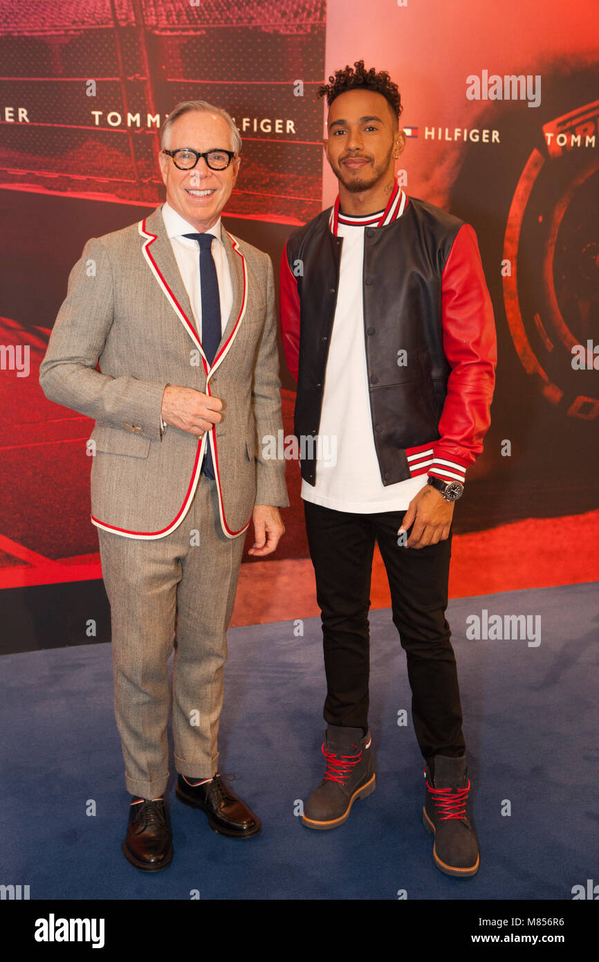 Tommy Hilfiger and Lewis Hamilton appear together at a photocall at Stock  Photo - Alamy