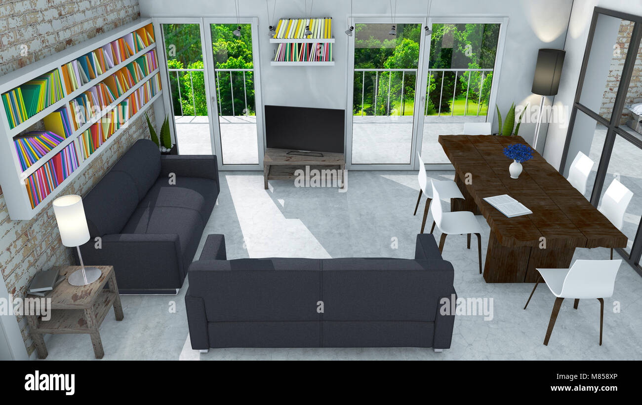 View of Elevated Living: Decoding the Secrets of Penthouse Interior Design